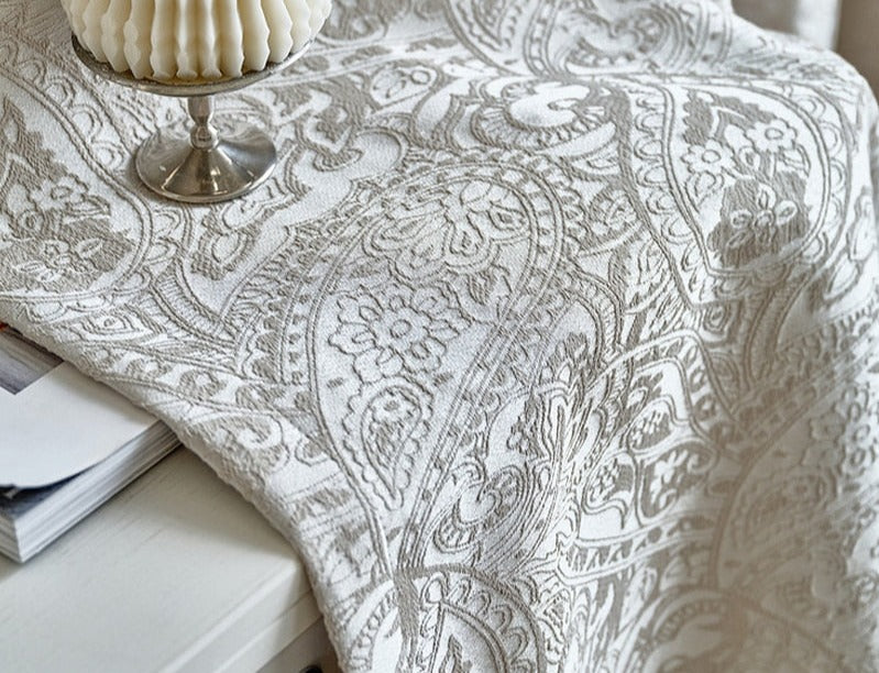 Rideau Blanc Motif