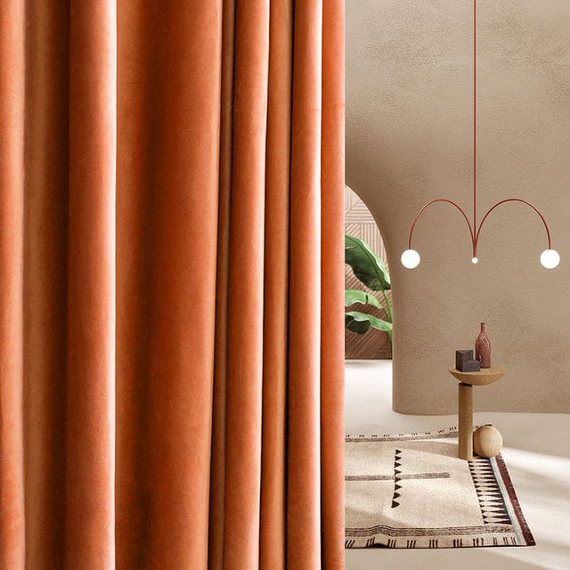 Rideau Velours Orange