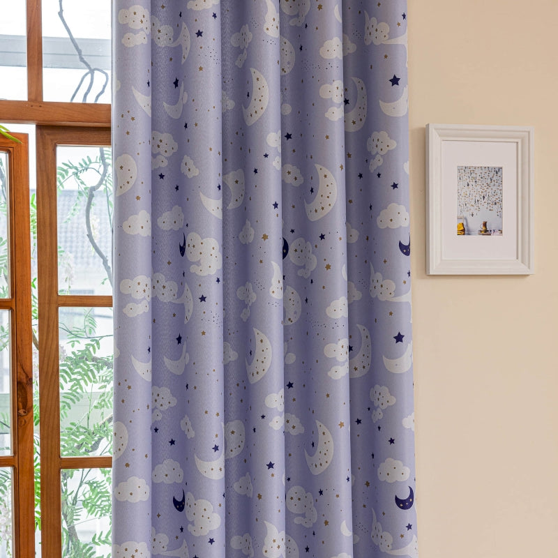 a room with a window and a curtain