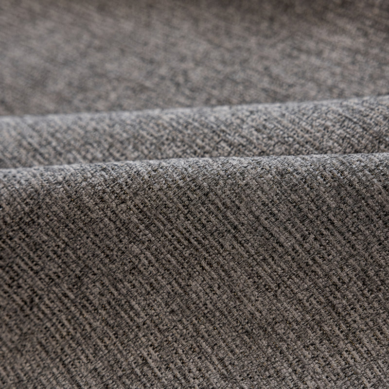 a close up view of a gray fabric