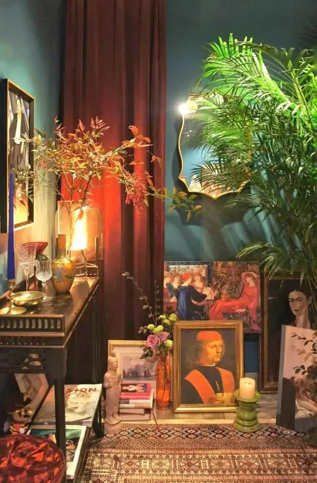 Déco Élégante Rideau Rouge