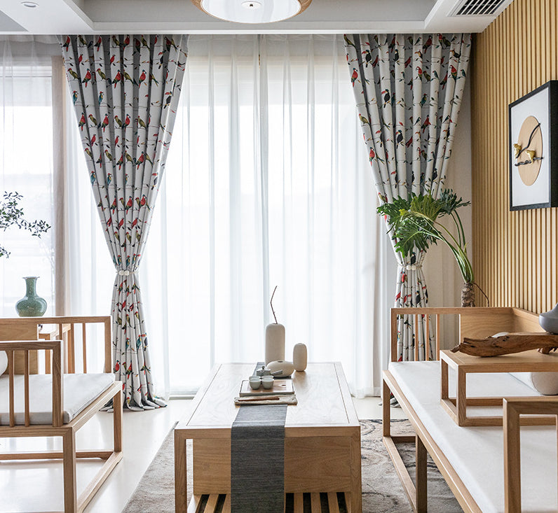 Rideau Motifs Perroquet