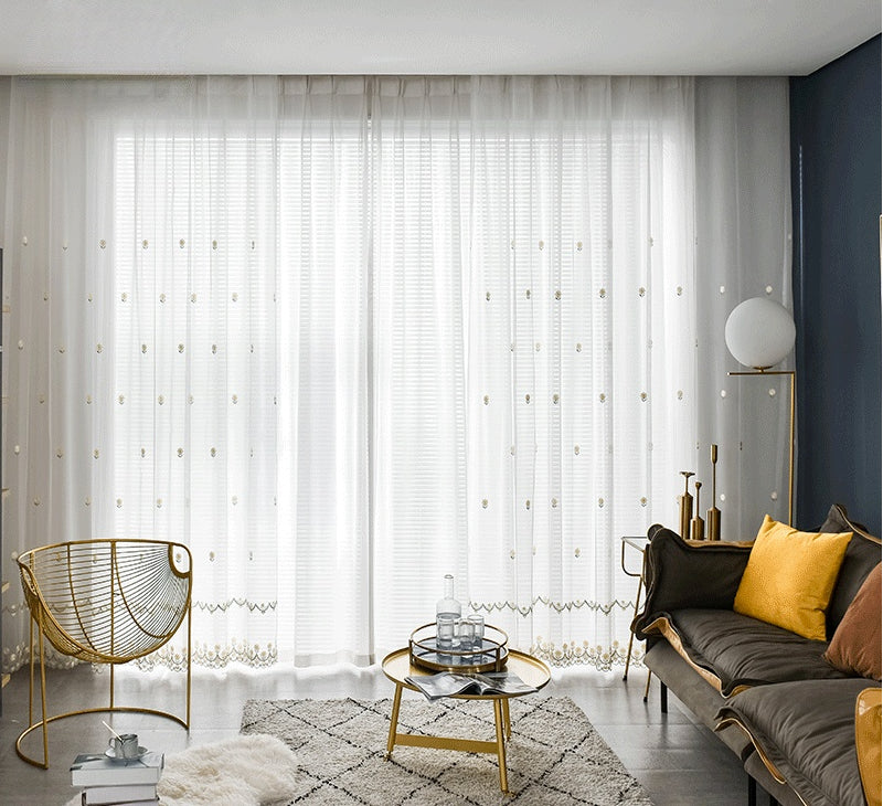 Voilage Blanc Moderne Salon