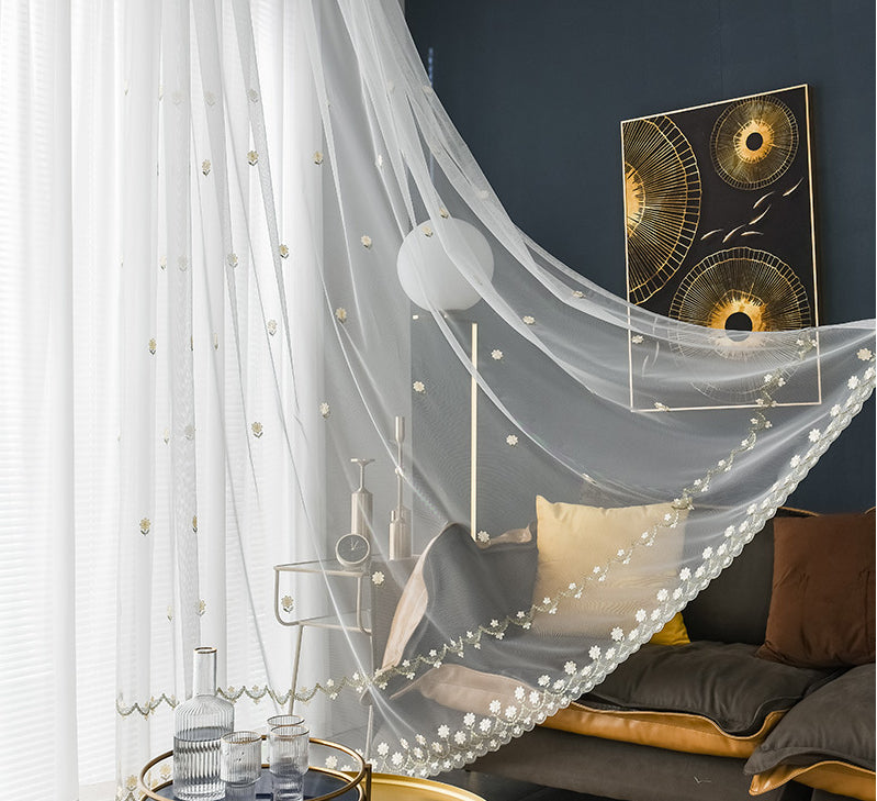 Voilage Blanc Moderne Salon