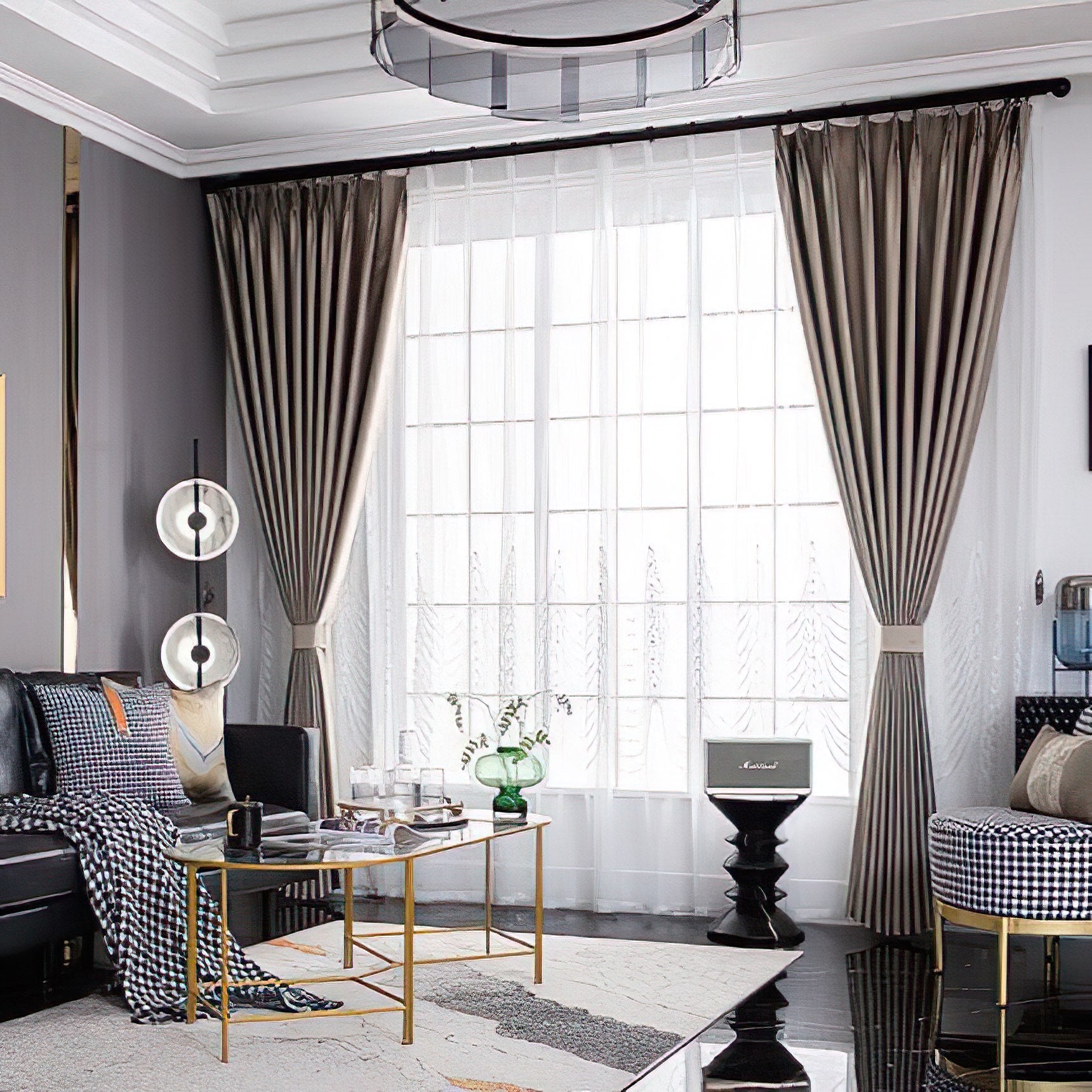 Double Rideaux Satin