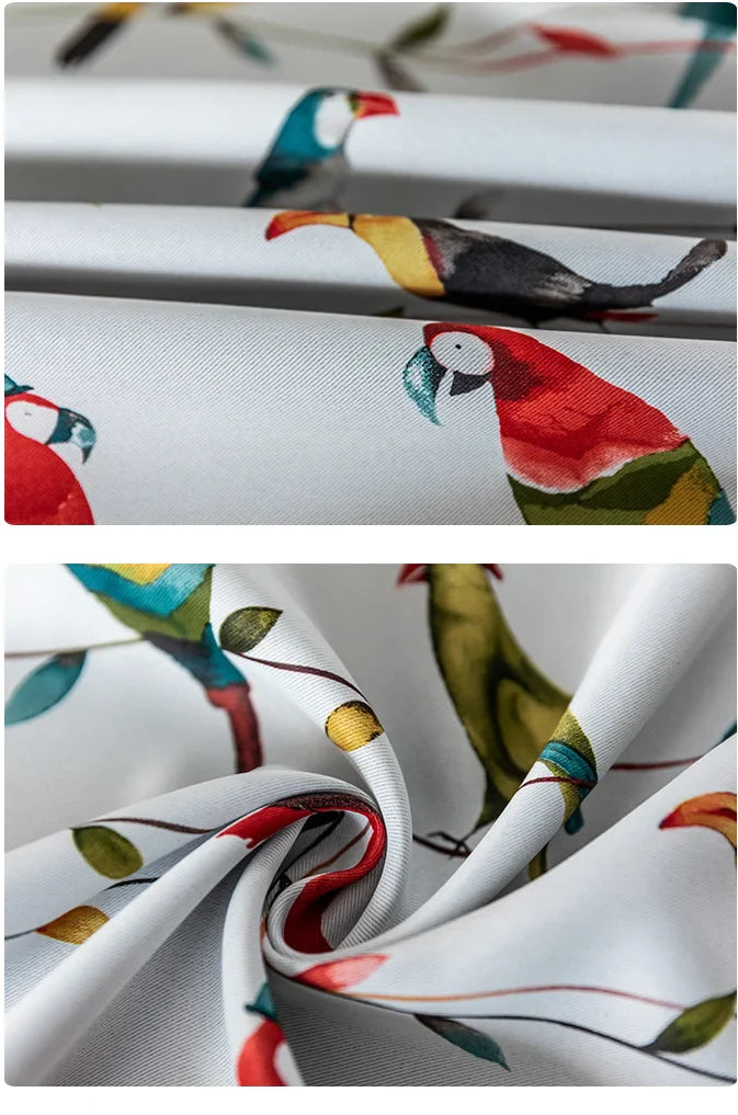 Rideau Motifs Perroquet