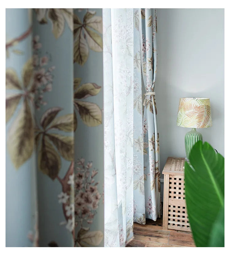Rideau Chambre Vintage Nature