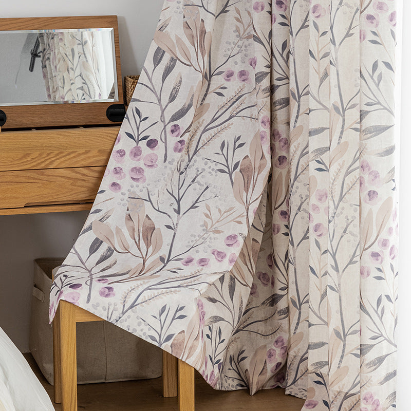 Rideau Blanc Motifs Provençaux