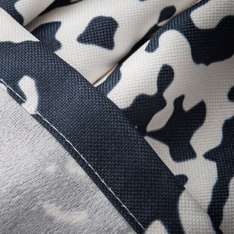 Rideau Motif Bleu