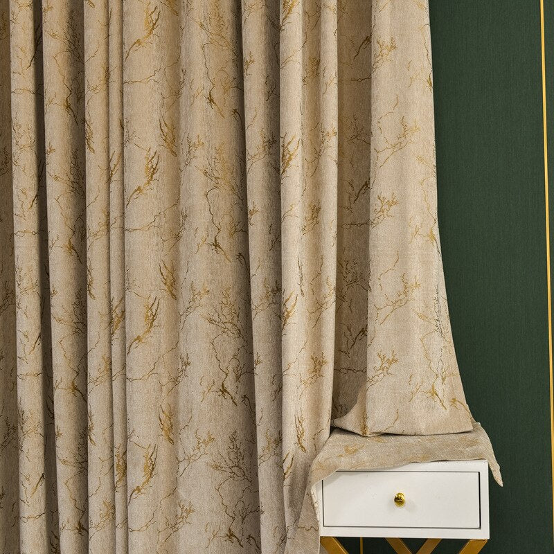 Rideau Motif Doré