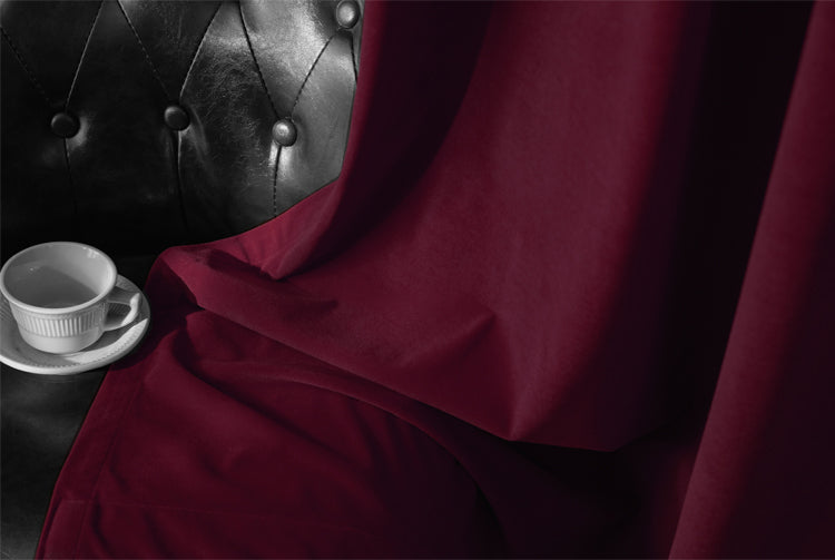 Rideau Rouge Velours