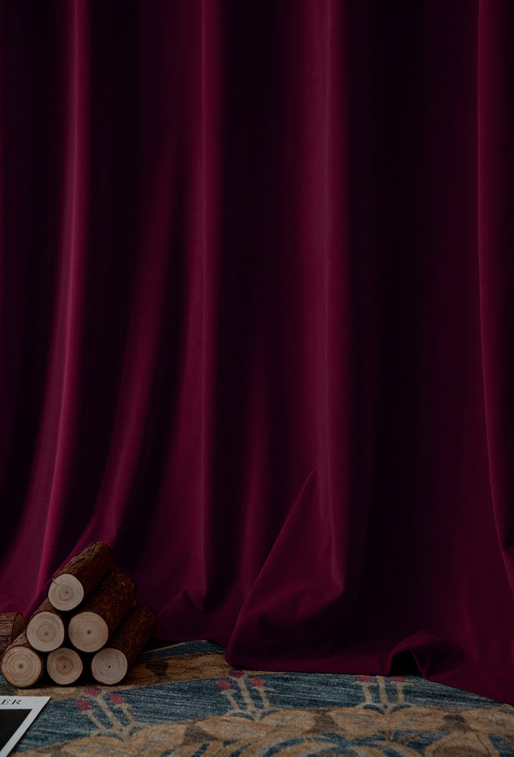 Rideau Rouge Velours