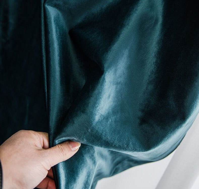 Rideau Satin Bleu