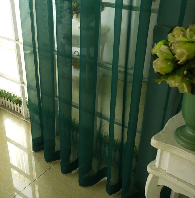 Rideau Voilage Vert