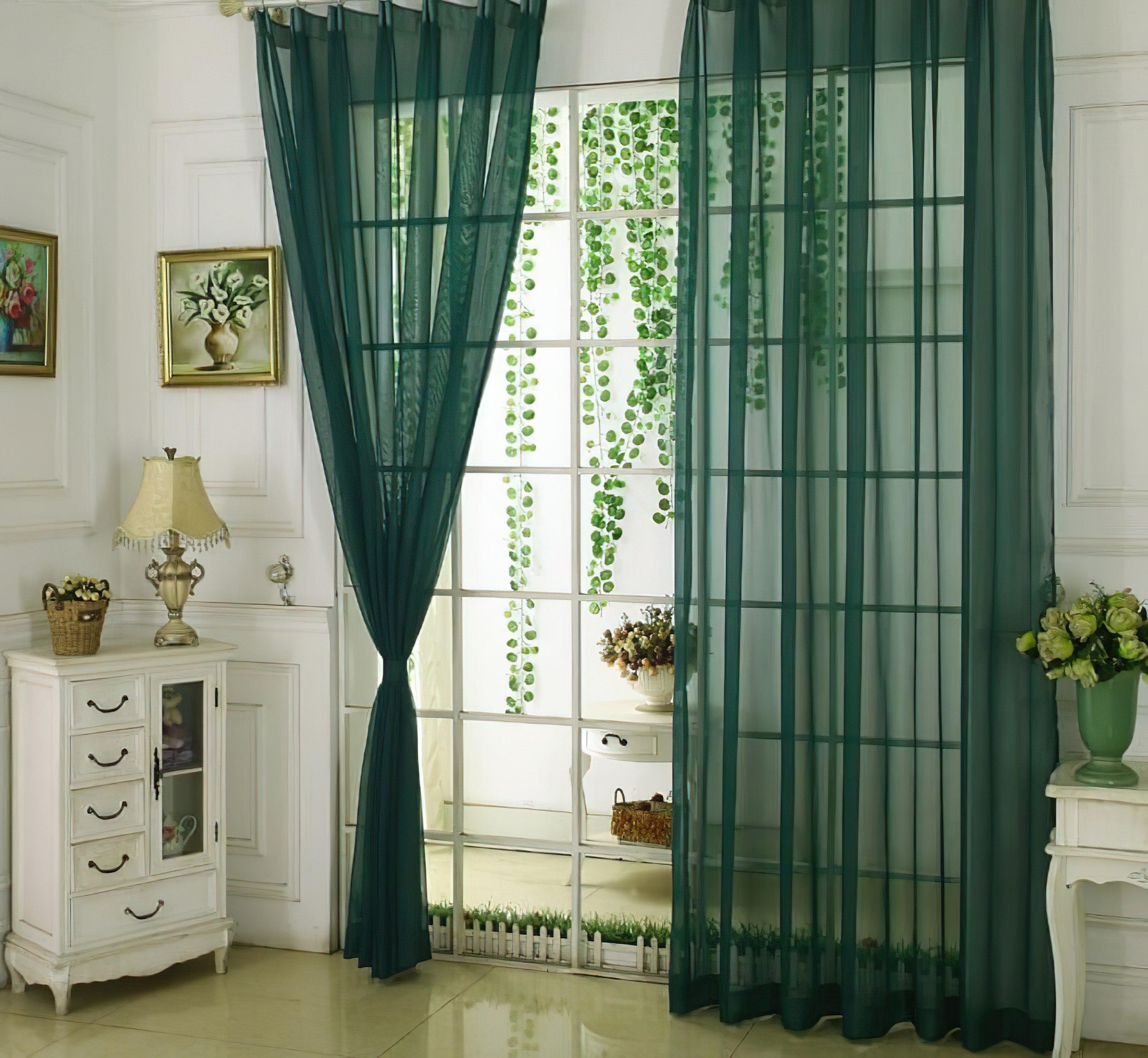 Rideau Voilage Vert