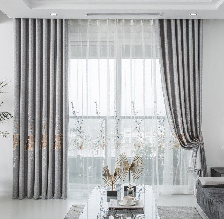 Rideau avec Motif Chinois