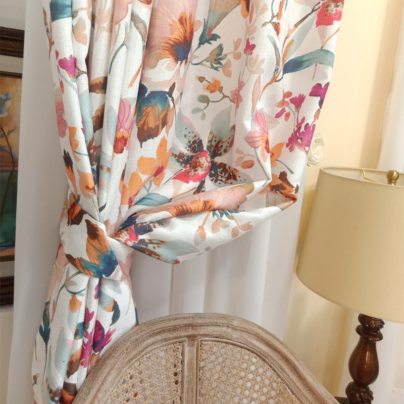 Rideaux Motifs Vintage