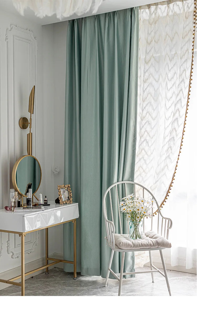 Rideau Bleu Clair Luxe