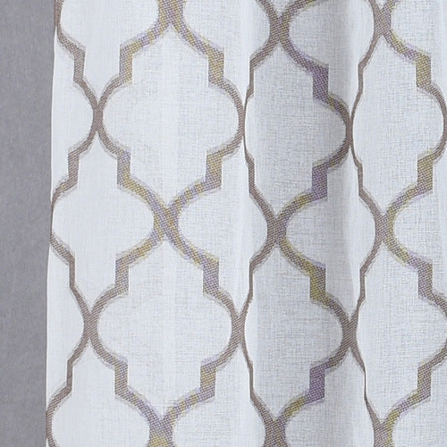 Voilage Blanc Motifs Moderne