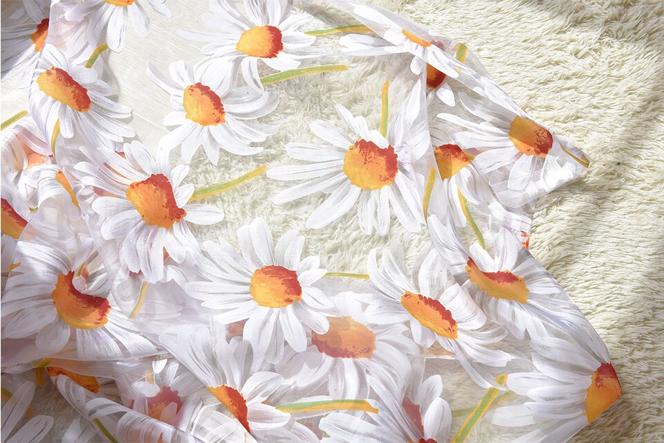 Voilage Fleuri