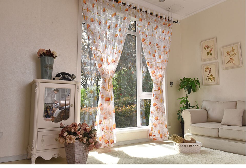 Voilage Fleuri