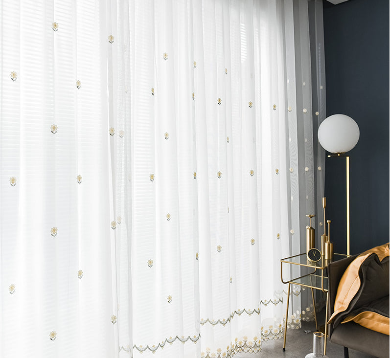 Voilage Blanc Moderne Salon