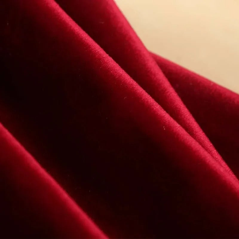 Déco Élégante Rideau Rouge